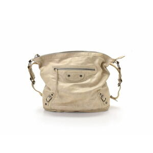 Balenciaga The Day Calfskin Ivory White